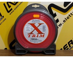 Filo di Nylon Husqvarna X Trim Quadro 2,65 mm x 56 mt