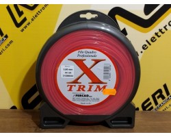 Filo di Nylon Husqvarna X Trim Quadro 3 mm x 44 mt